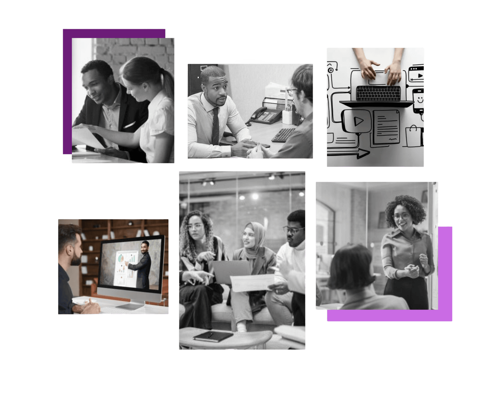 Diverse professionals collaborating on workforce planning and employee engagement initiatives