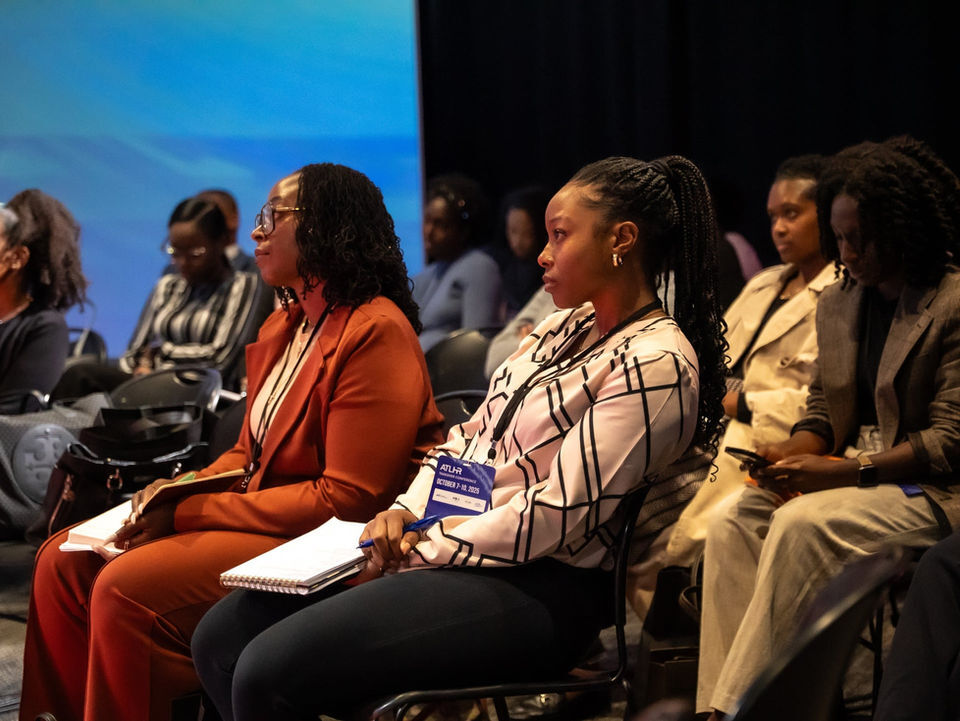 Employees participating in a professional development and leadership training session